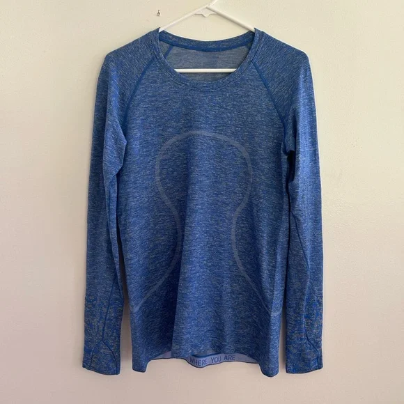 Lululemon Swiftly Tech Long Sleeve 2.0 Contour Form Pipe Dream Blue 10 - Picture 3 of 12